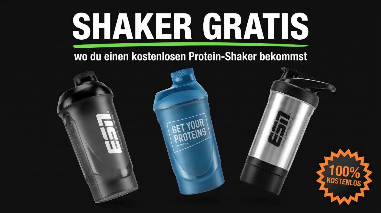 Shaker gratis 2026 — wo es einen kostenlosen Protein-Shaker gibt